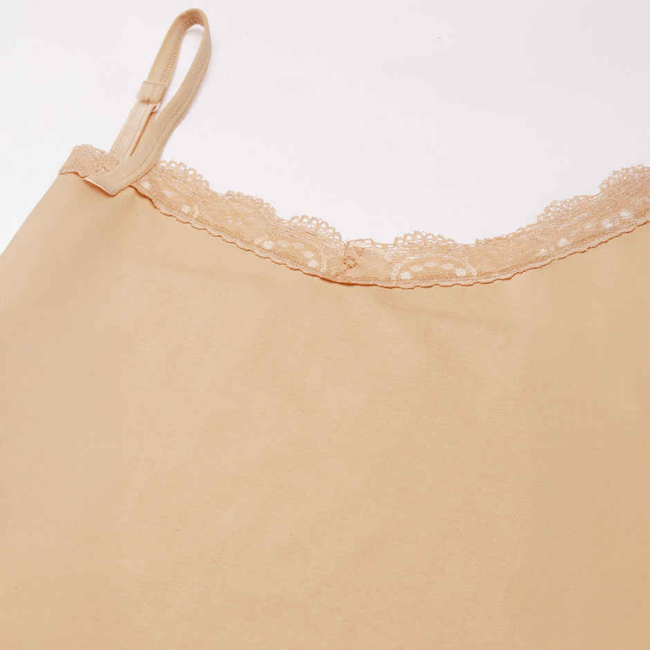 Pepe Jeans Premium Cotton Elastane Lace Camisole | Breathable And Comfortable, Skin, M