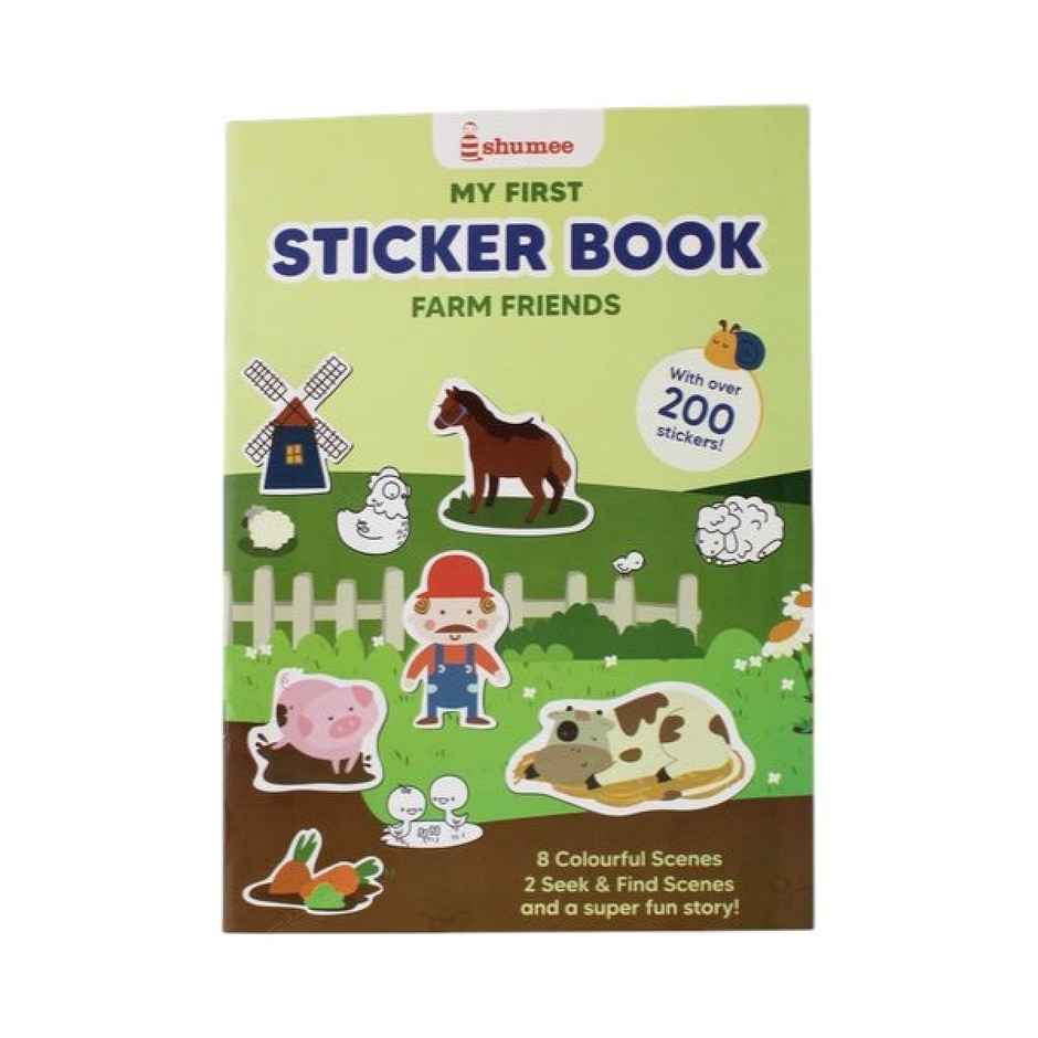 Shumee Farm Friends Sticker Book (200+ stickers) - 3 years+