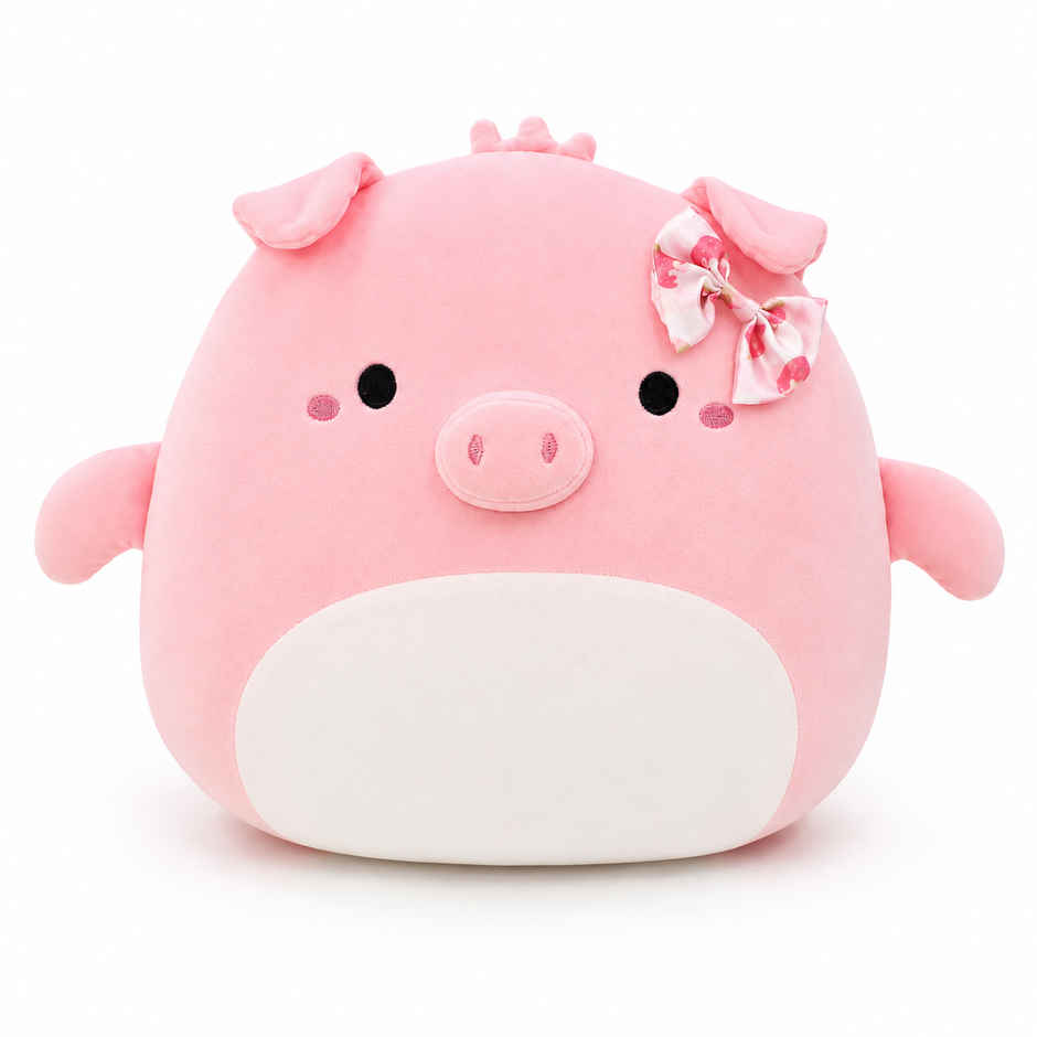 Zoowee Pink Pig Pillow Soft Toy | 33 cm