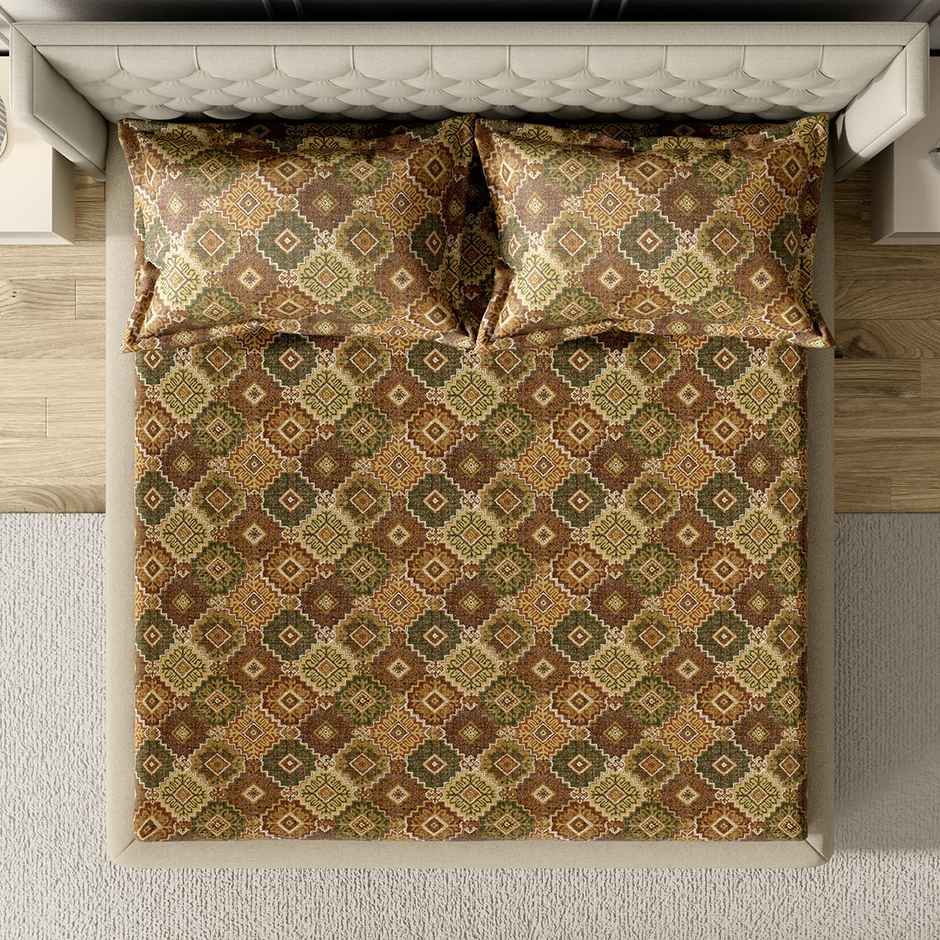 HOMES Microfiber Printed Multicolor 2 Pillow Covers | 17 x 28 in