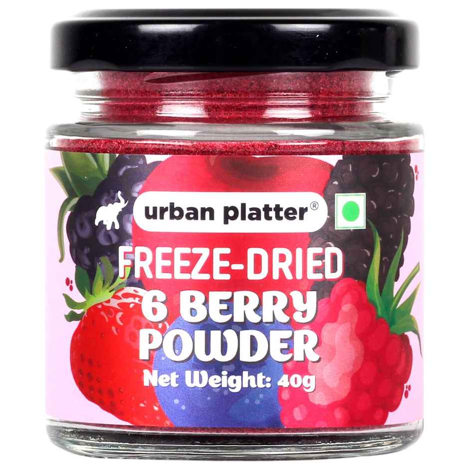 Urban Platter Freeze-Dried 6 Berry Powder,Blueberry, Mulberry, Cherry, Raspberry