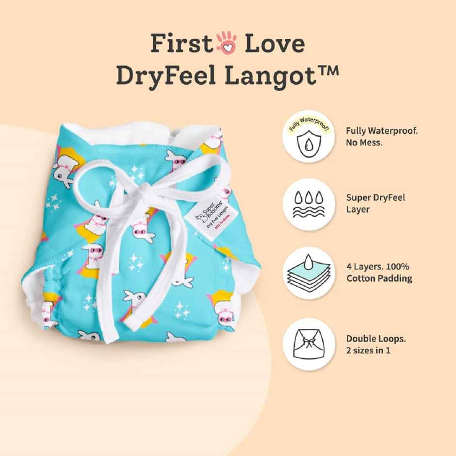 SuperBottoms Dry Feel Langot Gift Box for 0-9M | First Love Baby Bliss Box For 0-9M | 9 pieces