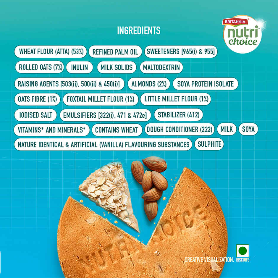 Britannia Nutrichoice Oats Cookies Diabetic Friendly