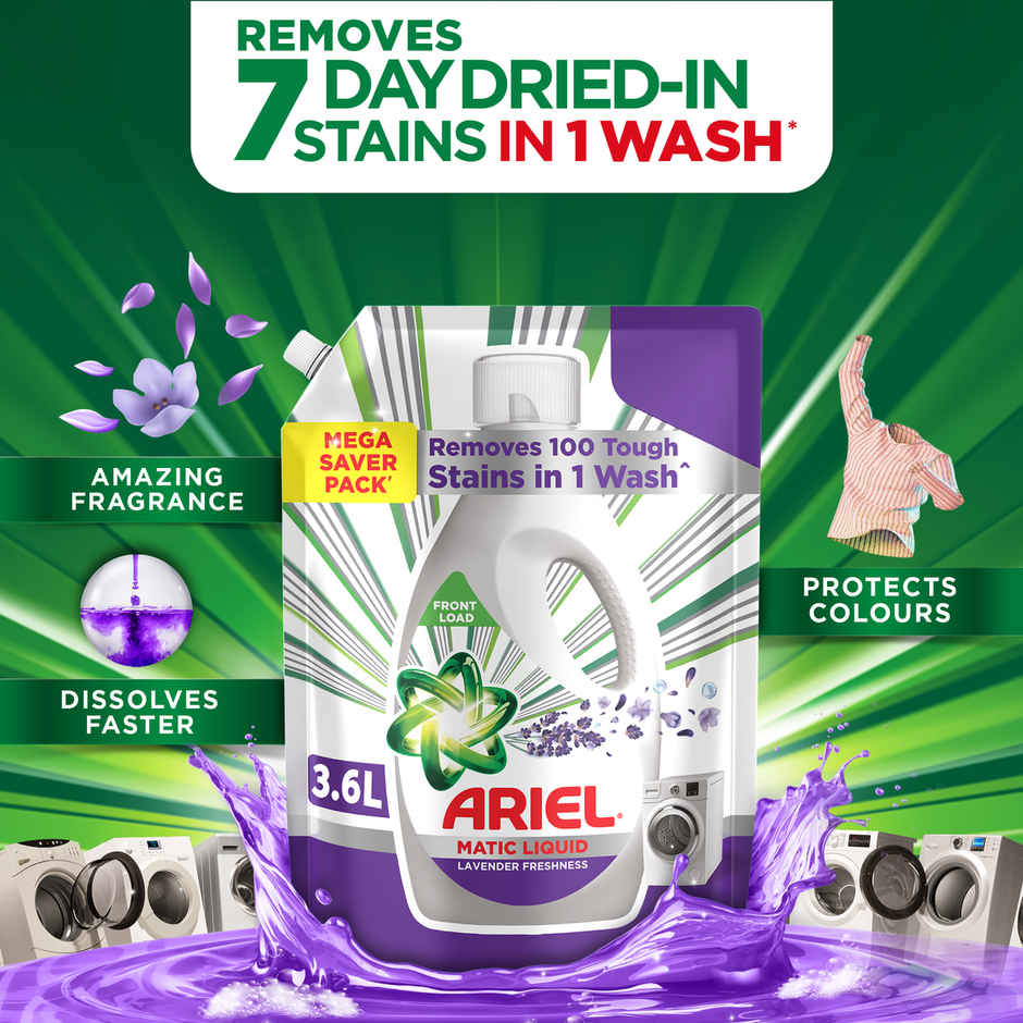 Ariel Matic Front Load Liquid Detergent - Lavender