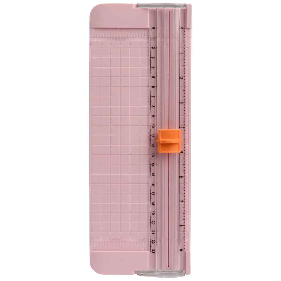 Chrome Paper Trimmer Portable A5 Scrapbooking Trimmer | Finger Protection | Slide Ruler Design - Assorted