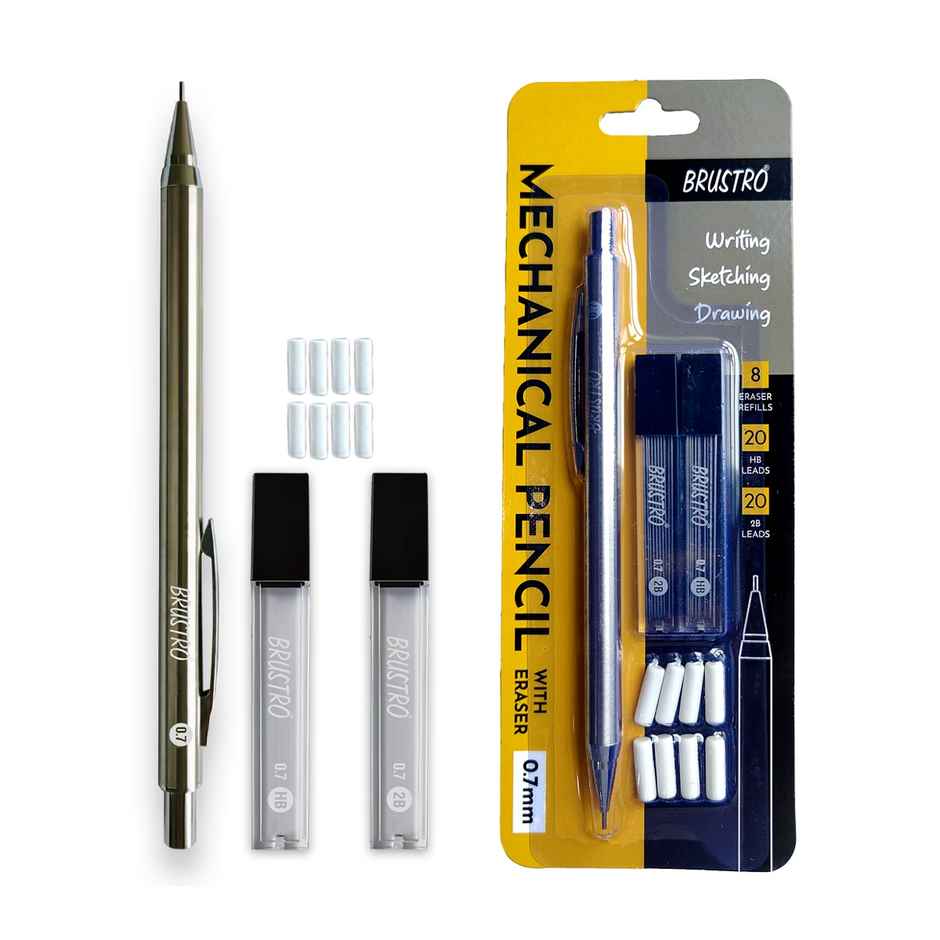 Brustro Mechanical Pencil With Eraser 0.7Mm