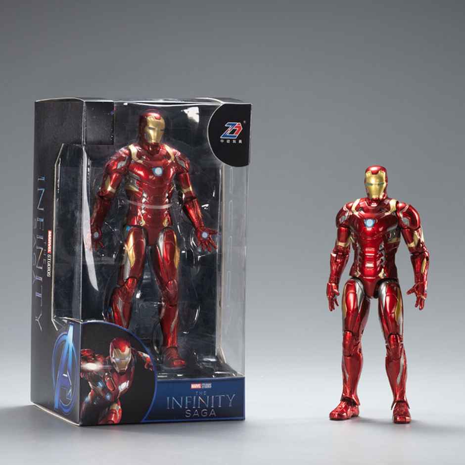 Striders Licensed Marvel Iron Man MK46 Toy Figure with Stand | 7 inch