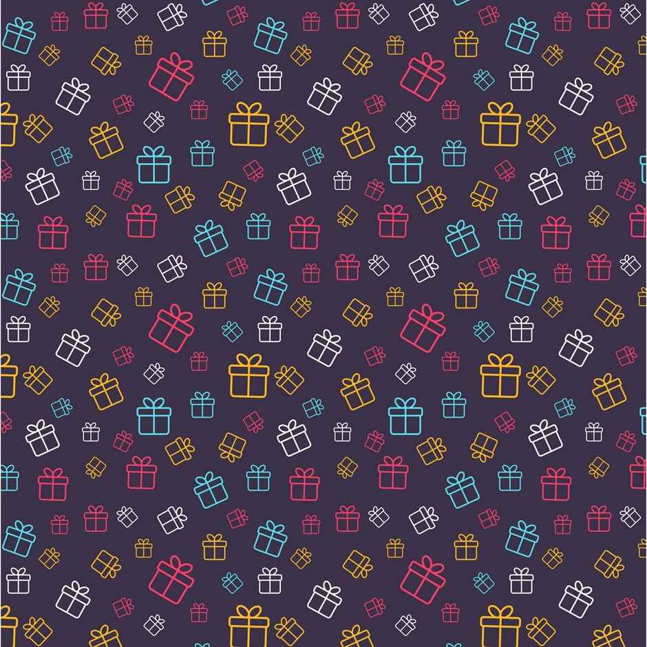 Paperpep Blue Gift Boxes Print Gift Wrapping Paper | 19 x 29 Inch | Pack Of 5 Sheets | In Roll Pack