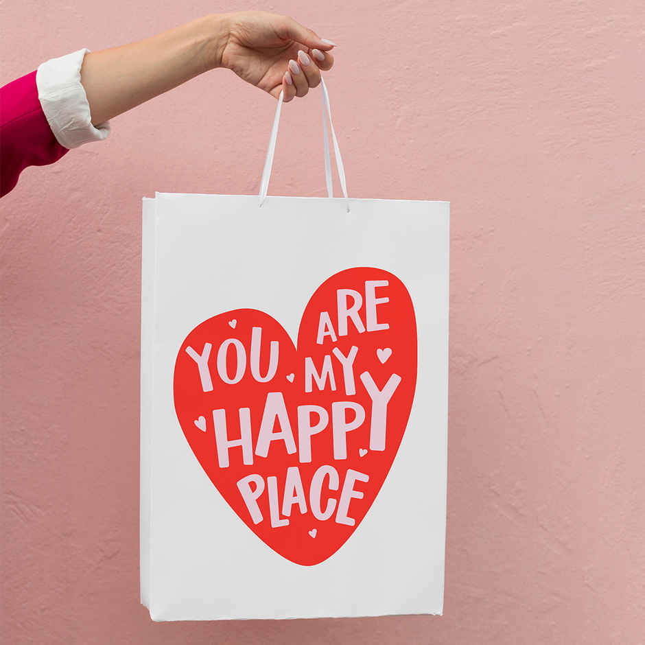My Happy Place Gift Bag Large | 16x12x4 Inch | Oye Happy