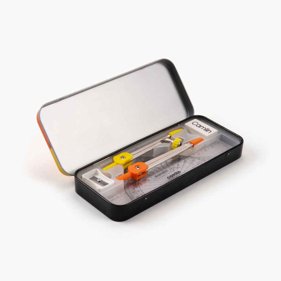  Camlin Geometry Box | Complete Geometry Tools - Orange