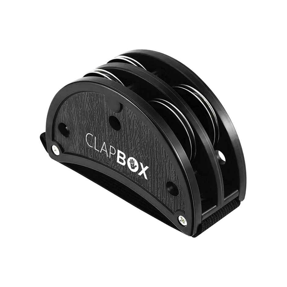 Clapbox Foot Tambourine - Jingles, Black