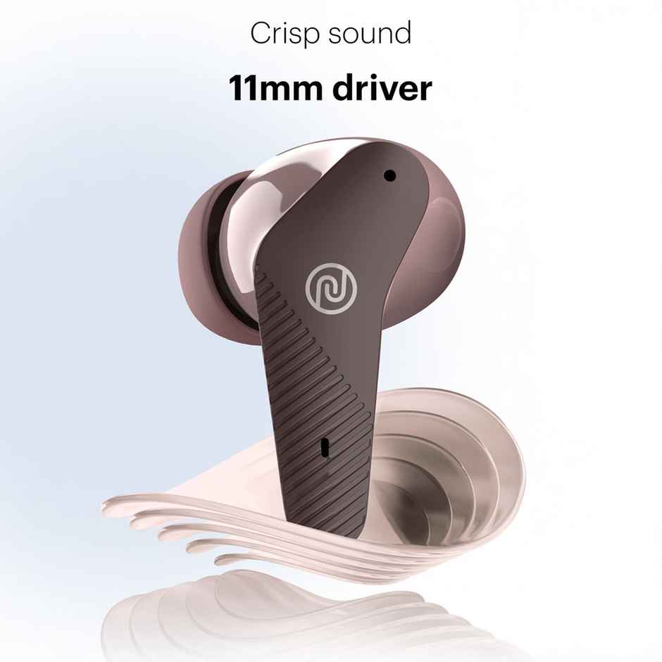 Noise Buds VS102 Neo TWS Earbuds with 40 Hrs Playtime, Environmental Noise Cancellation, Quad Mic Bluetooth - Deep wine