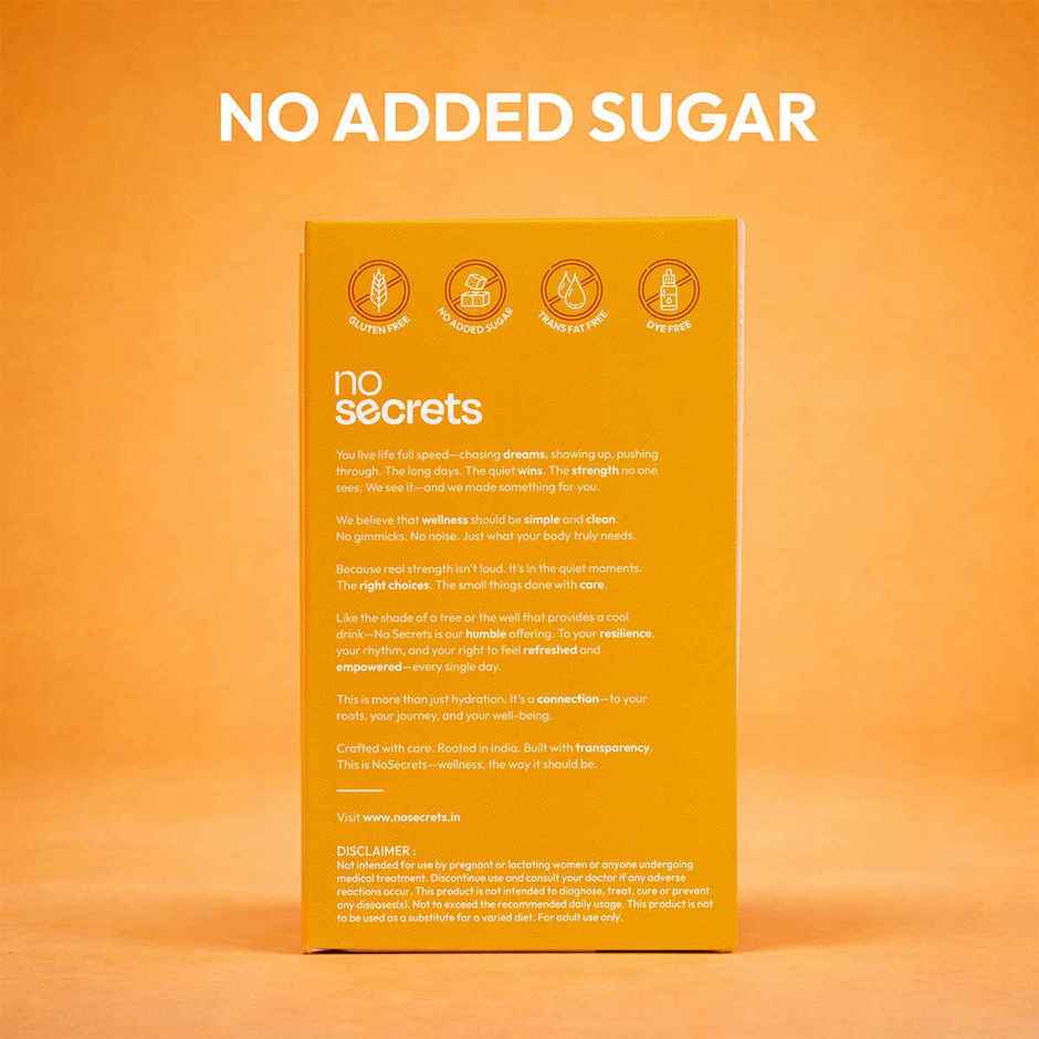 No Secrets Perfect Hydration Duo Electrolytes & Antioxidants Orange Fresh