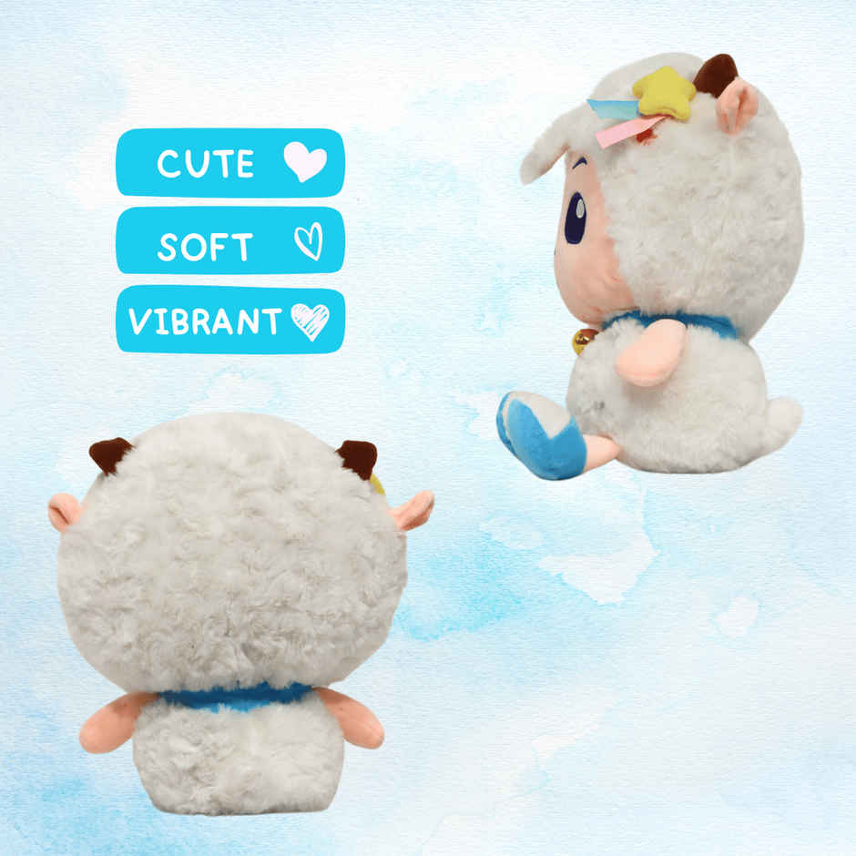 Toytales Cute White Sheep Soft Toy | Perfect Toy For Kids | Birthday Gift