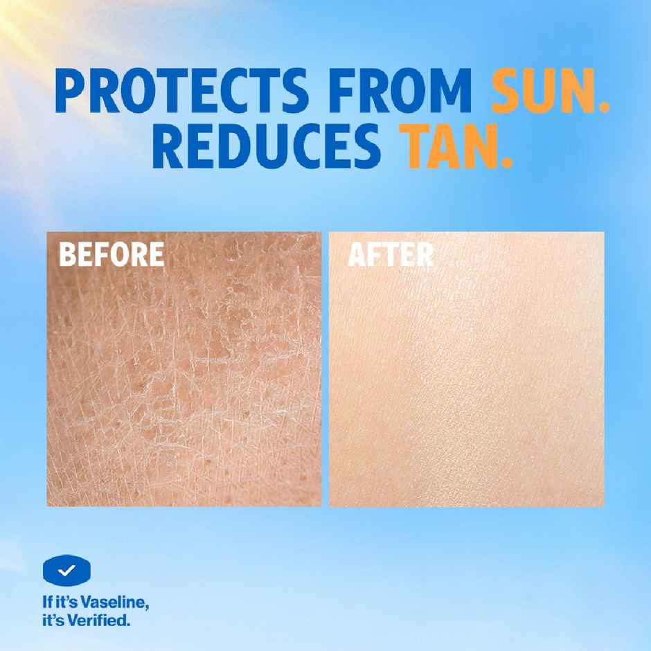 Vaseline Sun Protect SPF 50 PA++++ Lotion | UVA + UVB Protection with Niacinamide | Vit C & E