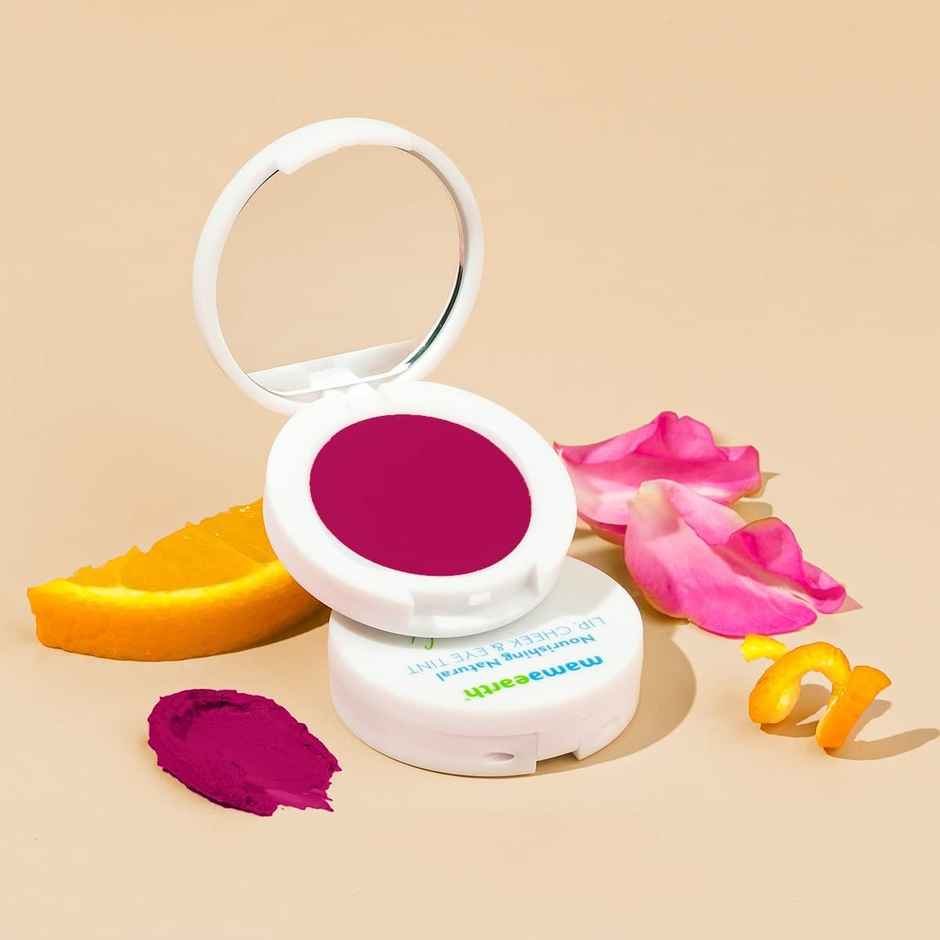 Mamaearth Nourishing Natural Lip Cheek & Eye Tint With Vitamin C & Rose- 03 Rose Pink