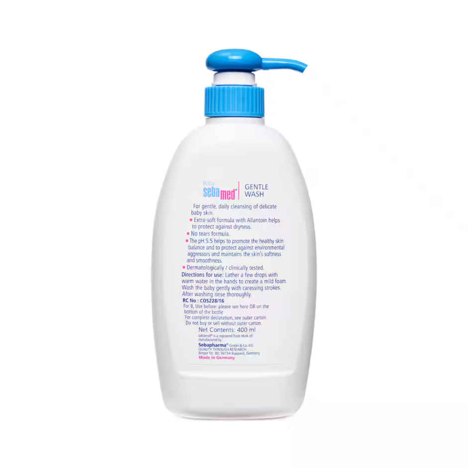 Baby Sebamed Gentle Wash | pH 5.5 | Baby Body Wash | Soap Free| Tear Free
