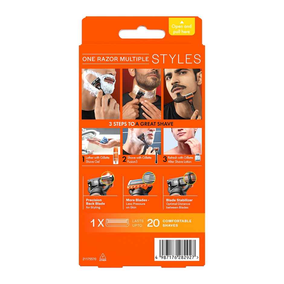 Gillette Fusion Manual Shaving Razor For Men