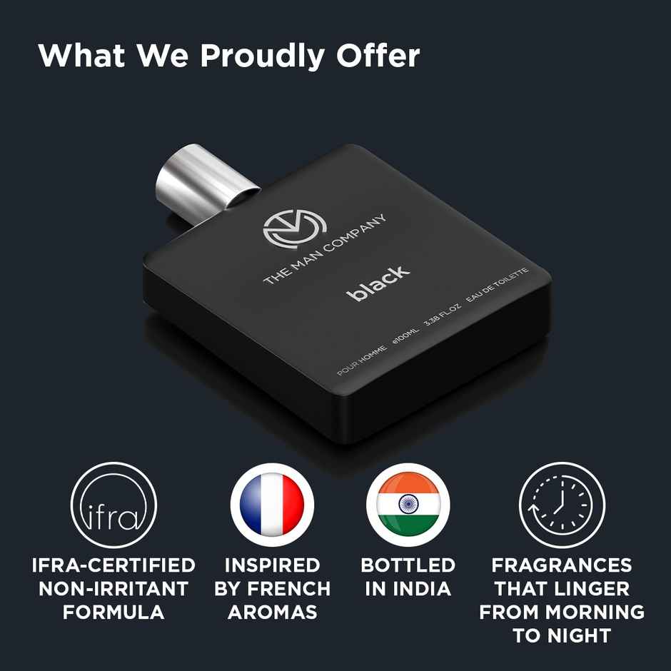 The Man Company Black EDT Perfume for Men | Everyday Fragrance