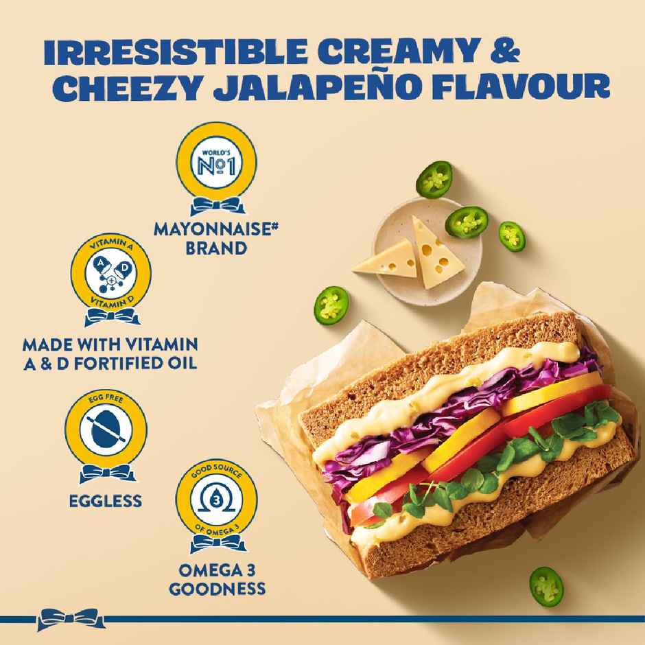 Hellmann's Cheezy Jalapeno Burst Mayo