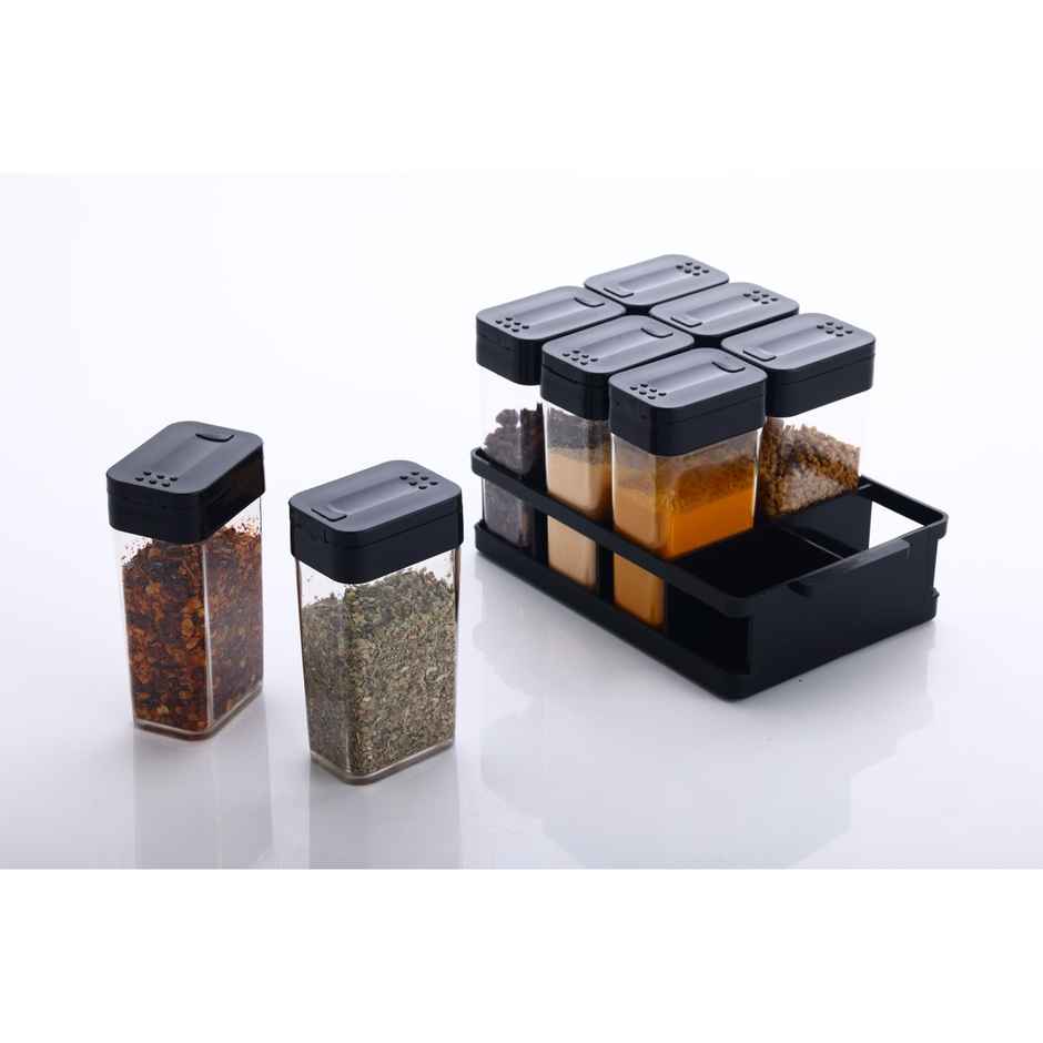 YouBee 8 Pcs Airtight Masala Box For Kitchen | Multipurpose Spice Jars Container Set