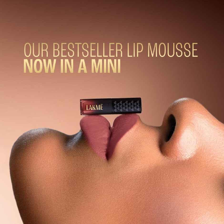 Lakme Xtraordin-airy Lip Mousse Mini | Dark Cherry