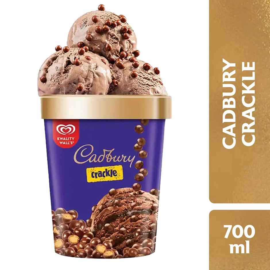 Kwality Wall's Cadbury Crackle Tub Combo