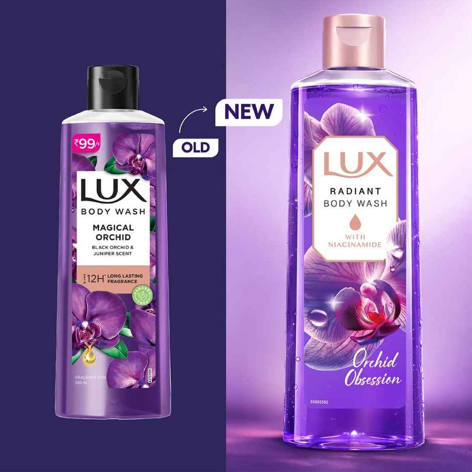 LUX Orchid Obsession with Niacinamide Bodywash for Radiant & Bouncy Skin Feel