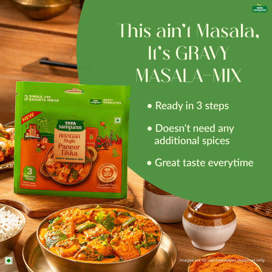 Tata Sampann Amritsari Style Paneer Tikka Gravy Masala Mix