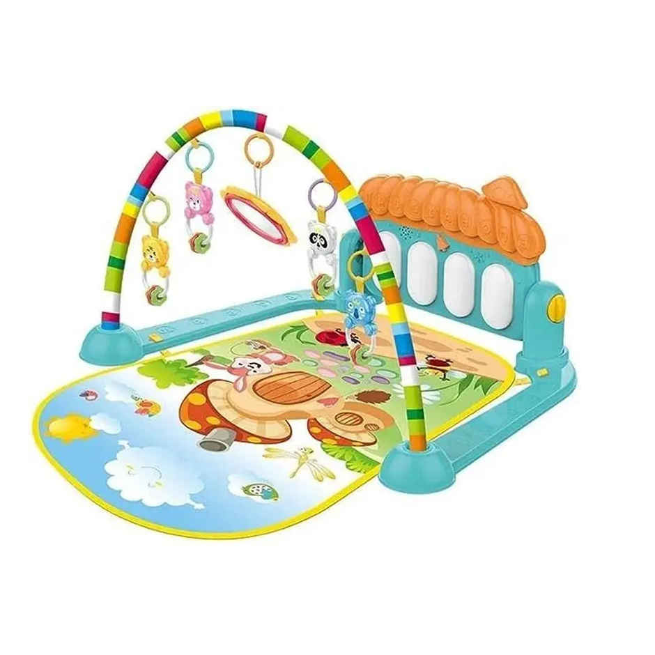 Wembley Baby Play Gym& Mat-Fitness Rack With Hanging Toys Rattles Lights&Musical Keyboard Piano Mat