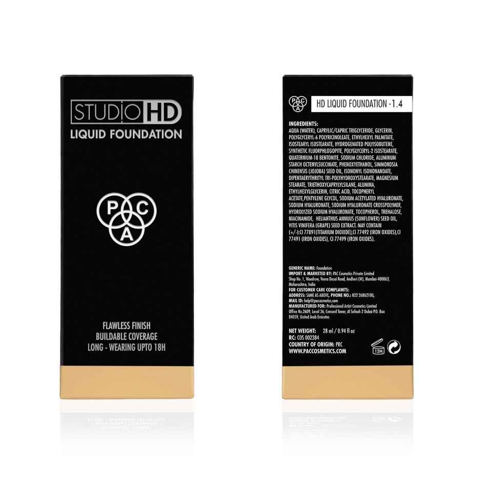 Pac Studio Hd Liquid Foundation (1.4)