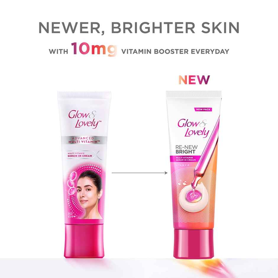 Glow & Lovely Re-New Bright Multivitamin Serum In Cream