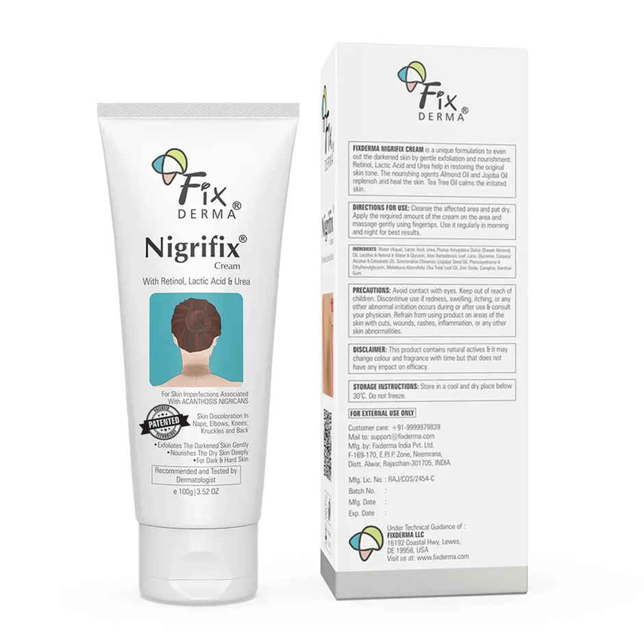 Fixderma Nigrifix Cream for Dark Neck, Elbow & Knee | Underarm Whitening Cream with Lactic Acid