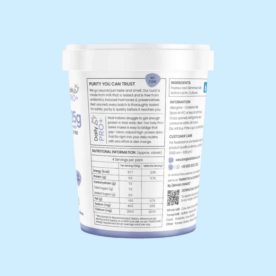 Sid's Farm High Protein Curd