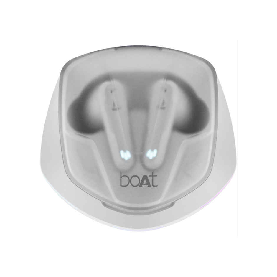 boAt Immortal 181 in Ear TWS Gaming Earbuds with up to 40 hrs Playtime,Quad Mics with ENx Tech,Beast Mode with 40ms Latency,ASAP Charge,IPX4,IWP, RGB LED Lights, BTv5.3 - White Sabre