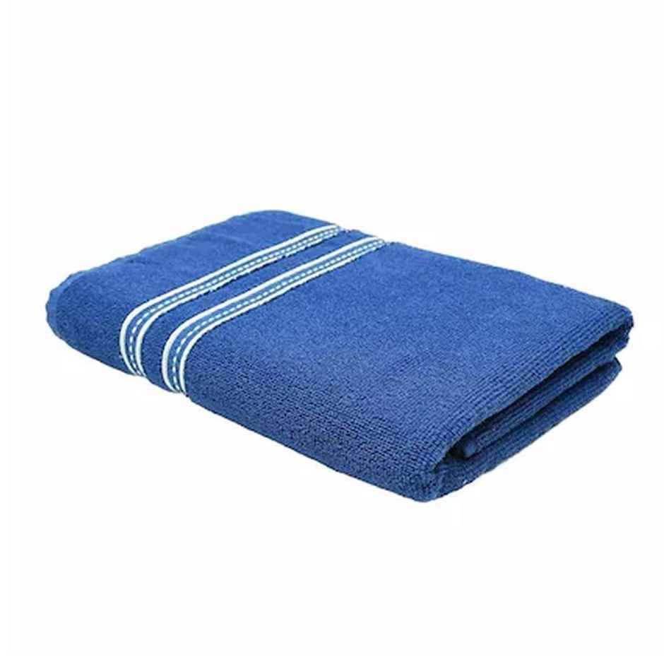 Capsicum Cotton Bath Towel | 400 GSM | Large Size | 28 x 56 in | Blue
