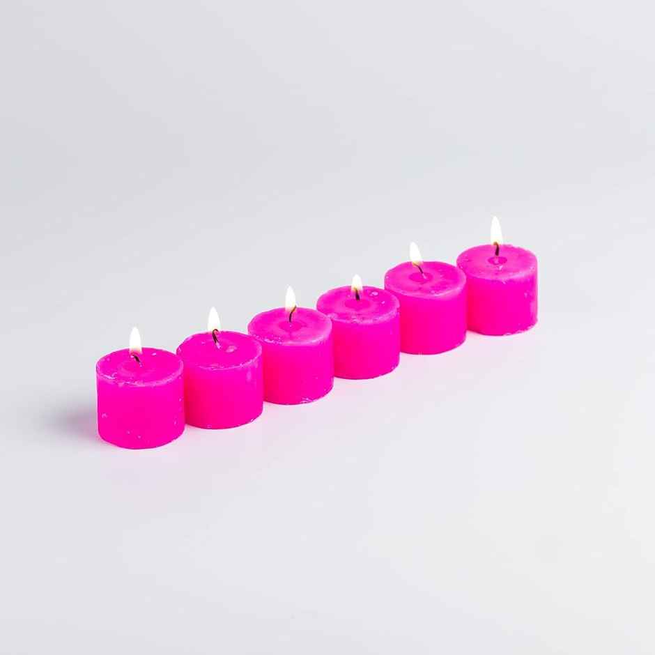 Votive Candles Rose Gift Set | Pack Of 6 | Auradecor