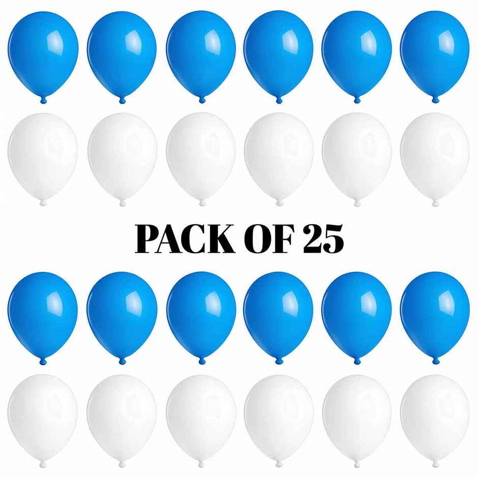 Blue And White Balloons