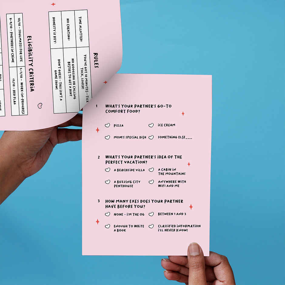 Happy Mail 50-Mark Couples Quiz Card