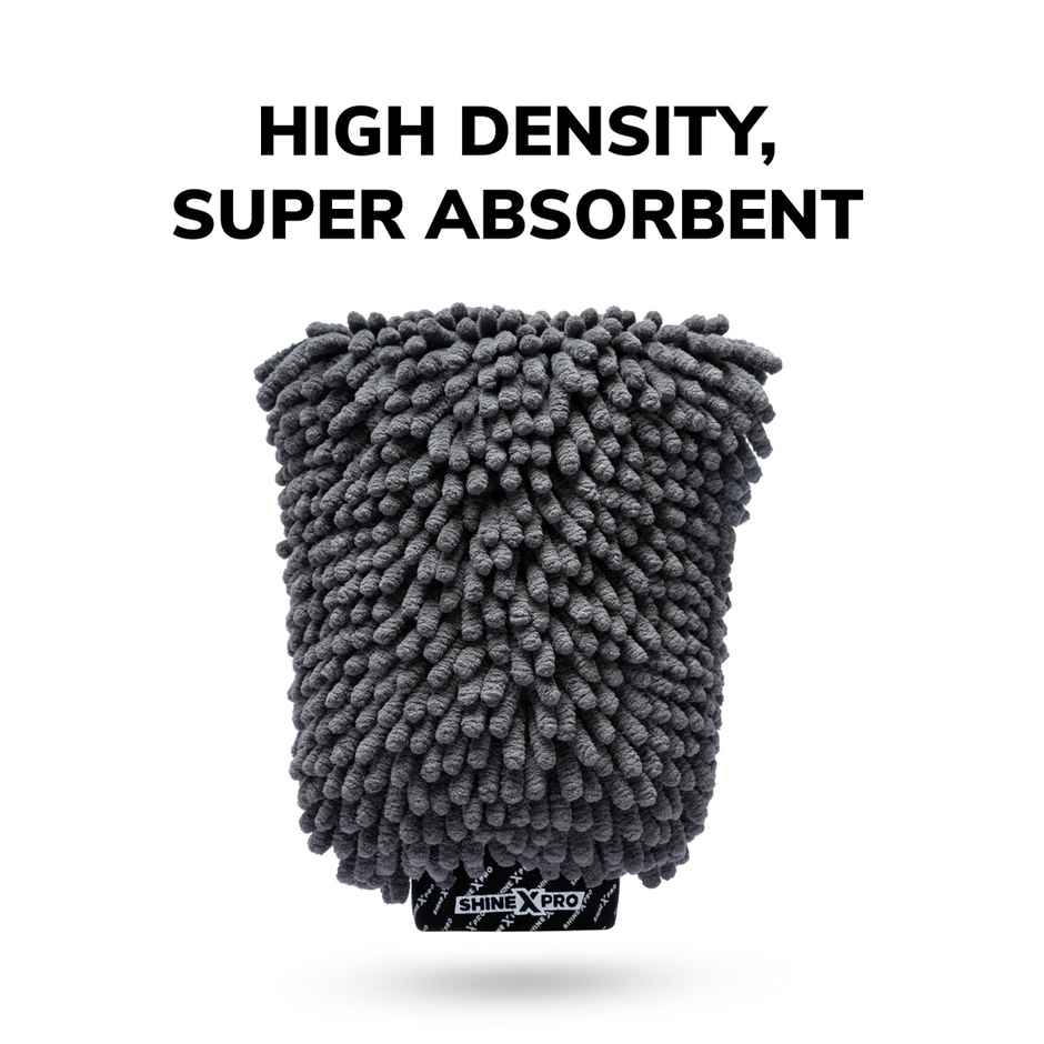 ShineXPro Microfiber Car Cleaning Cloth Wash Mitt - 500 GSM | 35 x 75 cm