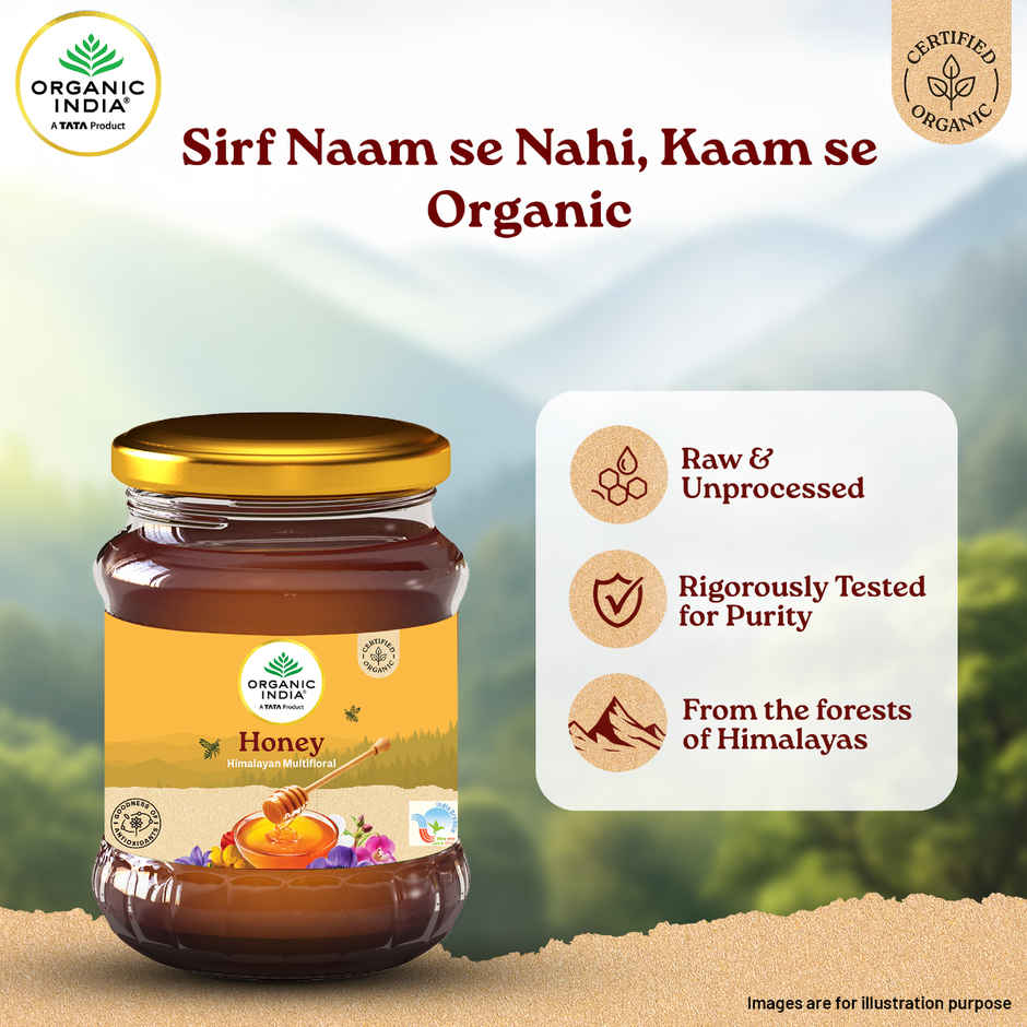 A Tata Product - Organic India Himalayan Multi Floral Honey | Rich In Nutrients | Antioxidants