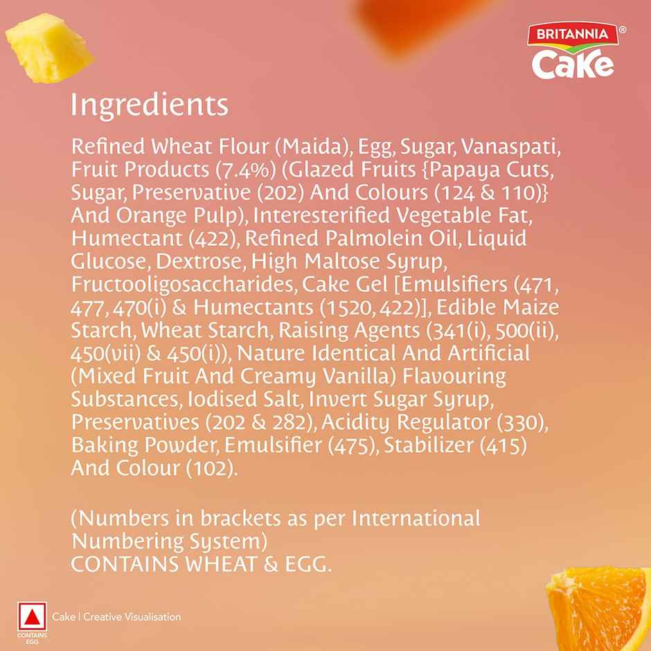 Britannia Gobbles Bar Cake - Fruity Fun Combo 