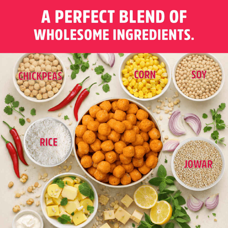 Taali Protein Puffs | Smoky Barbeque Snack, Roasted, Corn & Jowar Puff, No Maida