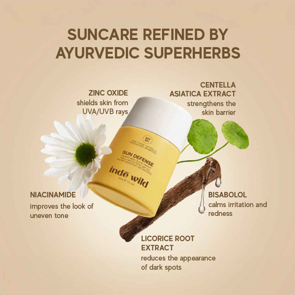 inde wild Sun Defense Mineral Sunscreen SPF 50+ Glow Drops PA++++