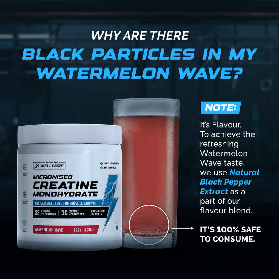 Wellcore Micronised Watermelon Wave Creatine Monohydrate | 33 servings