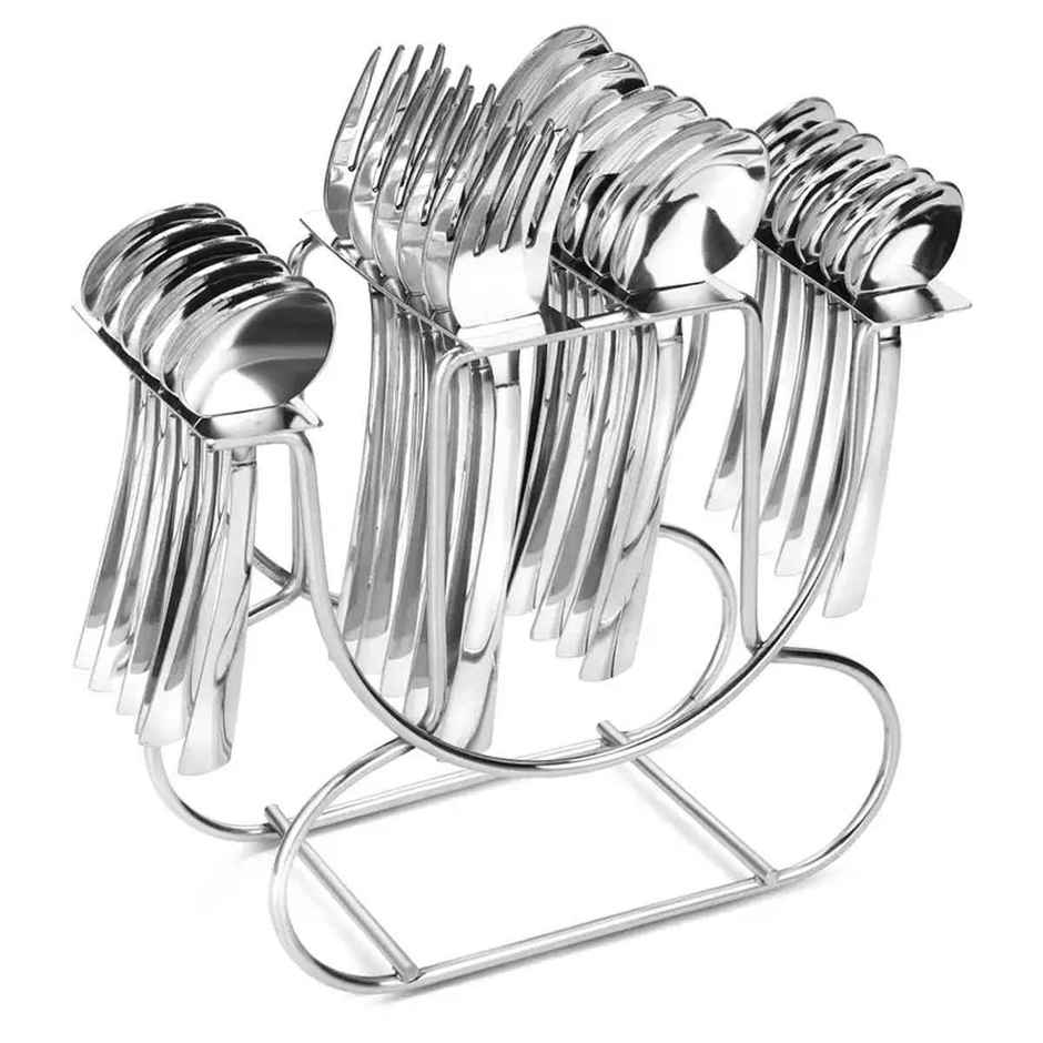 Jensons Charming 24 Pcs Cutlery Set ( With Colored Stand )