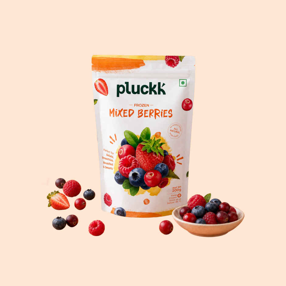 Pluckk Fresh Frozen Imported Mixed Berries Natural | Non-Gmo | Rich In Antioxidants And Vitamin C