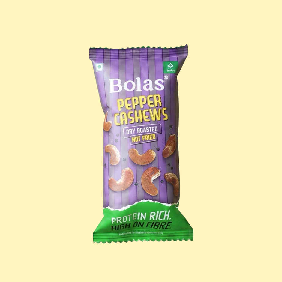 Bolas Pepper Cashews | Flavoured Nut Snack