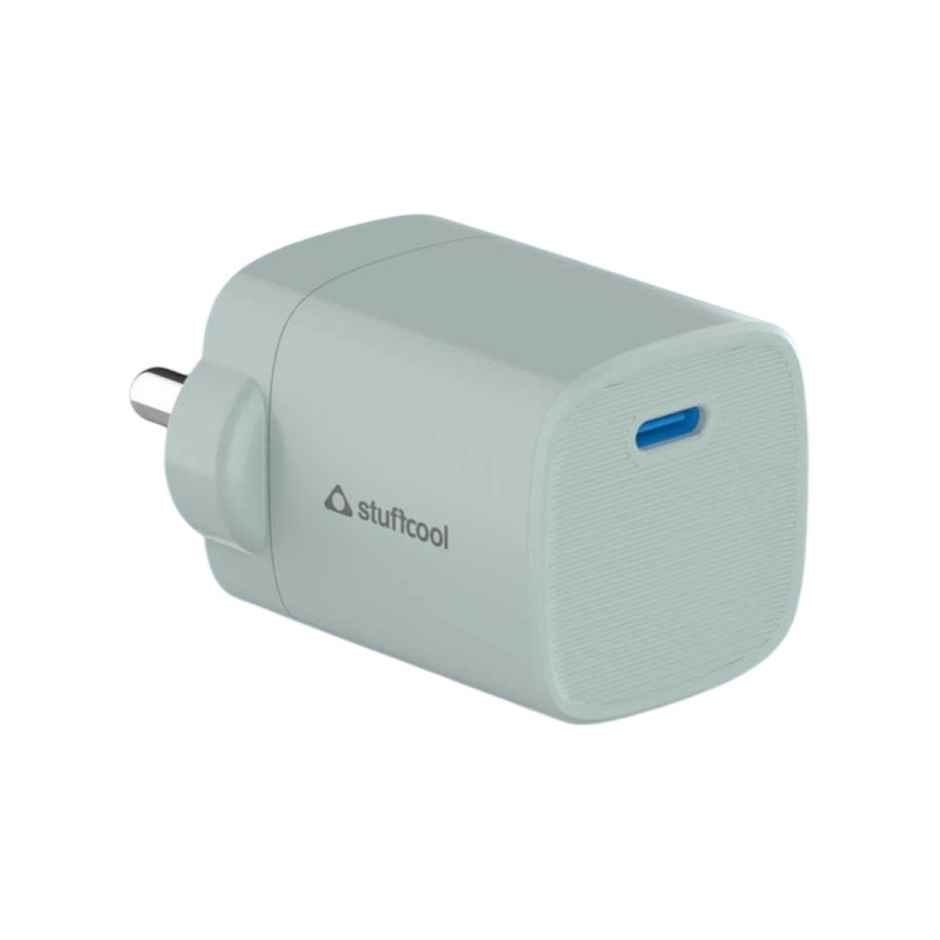 Stuffcool Nuevo 20W Smallest Wall Charger for iPhone (Blue)