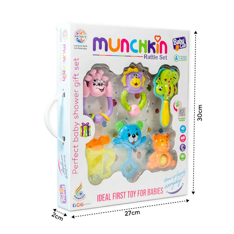 Ratna's Munchkin Rattle Set 6Pcs